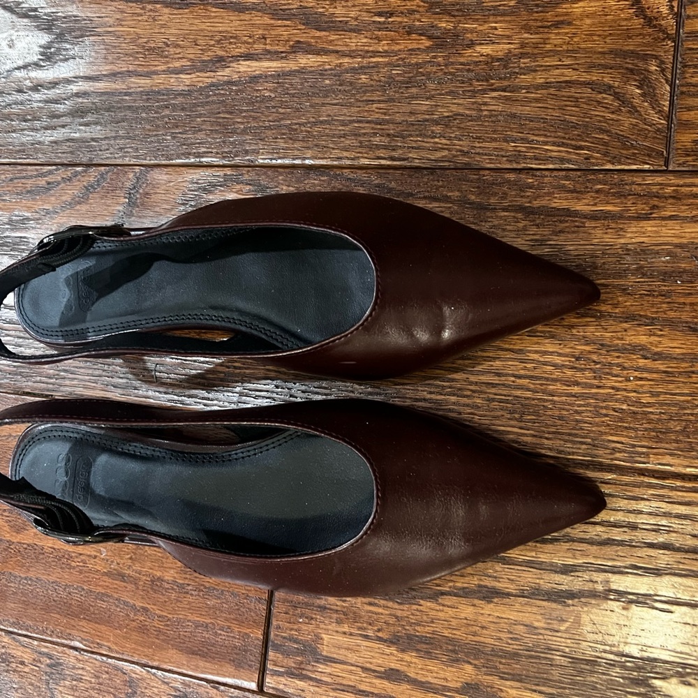 Women's Wine Slingback Shoes